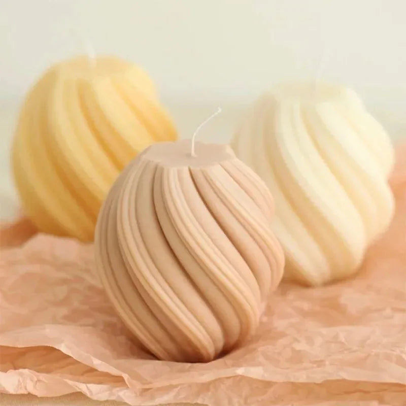Moule À Bougie Silicone Géométrique 10 cm 3