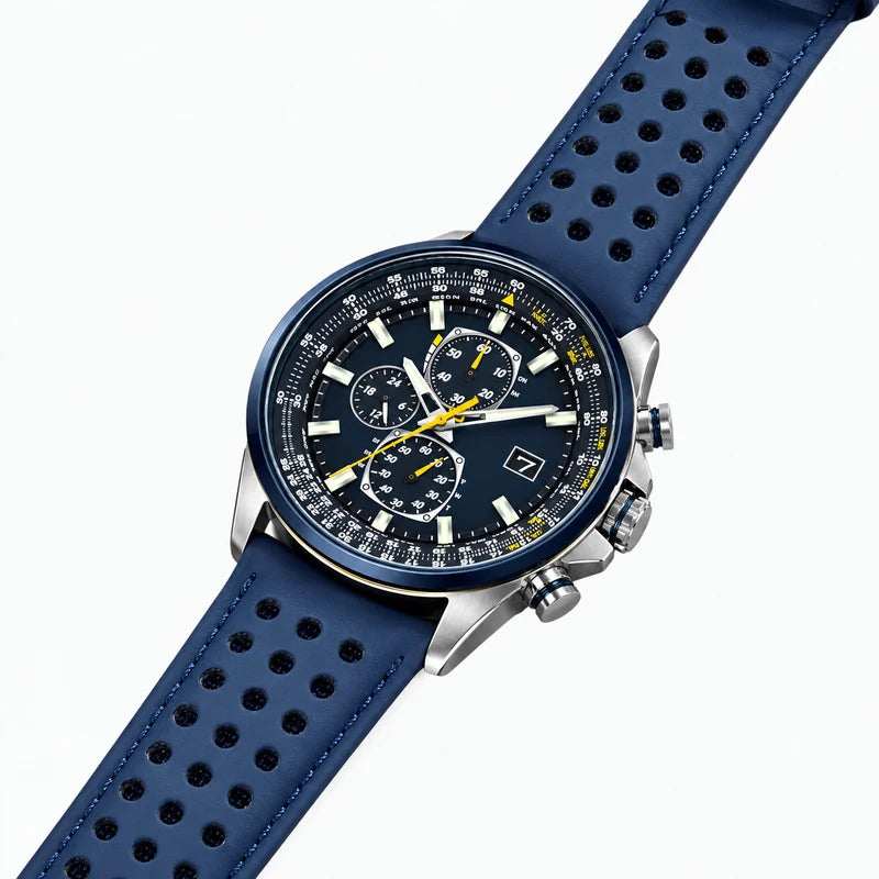 men's watch : Montre Chronographe Homme MultiSteel Cuir Marron, Élégante et Précise pour un Style Raffiné dans de Marche Lino