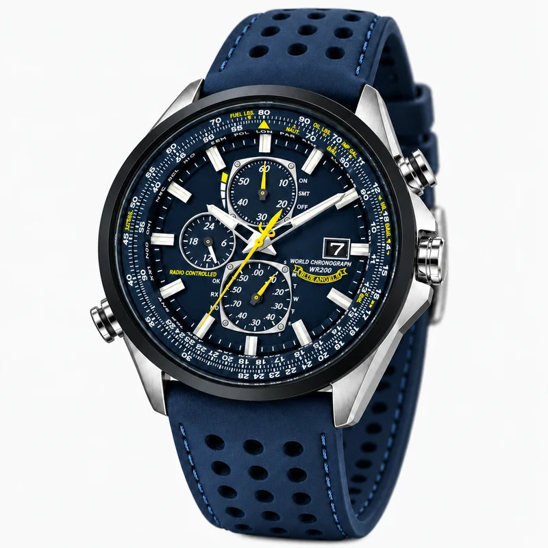 men's watch : Montre Chronographe Homme MultiSteel Cuir Marron, Élégante et Précise pour un Style Raffiné dans de Marche Lino