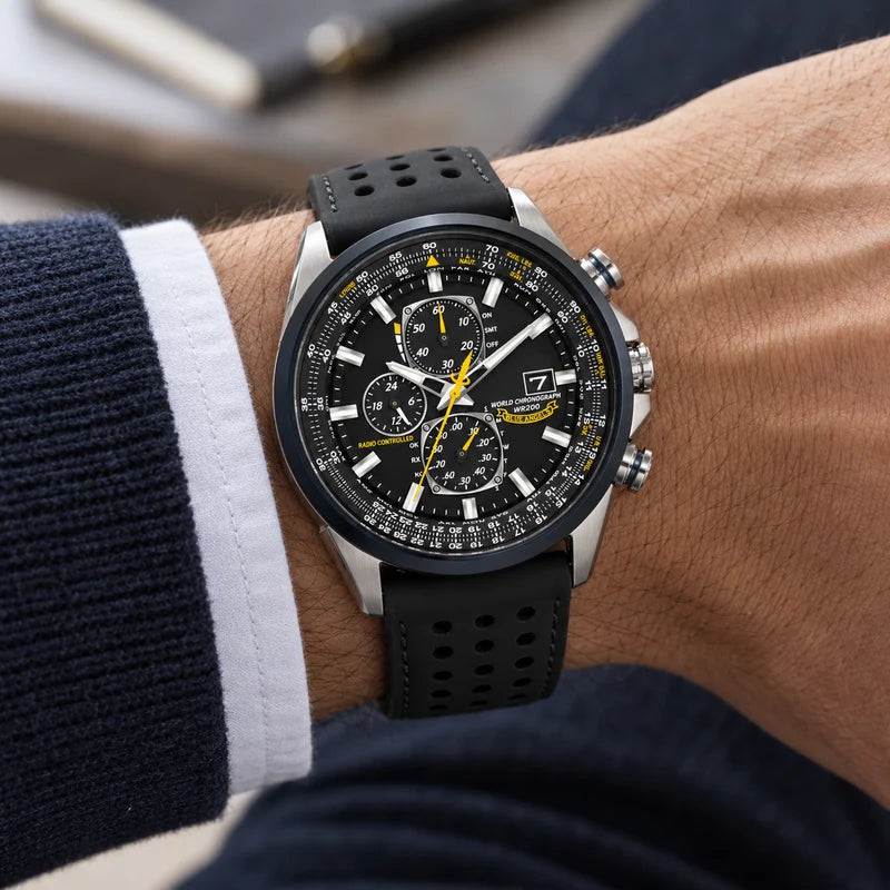 men's watch : Montre Chronographe Homme MultiSteel Cuir Marron, Élégante et Précise pour un Style Raffiné dans de Marche Lino