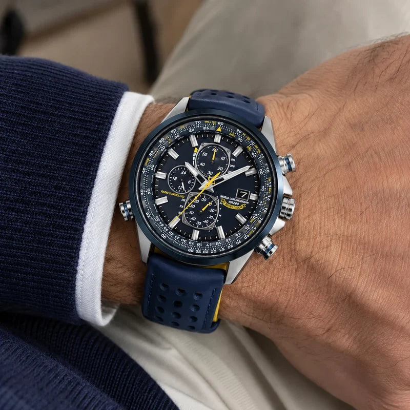 men's watch : Montre Chronographe Homme MultiSteel Cuir Marron, Élégante et Précise pour un Style Raffiné dans de Marche Lino