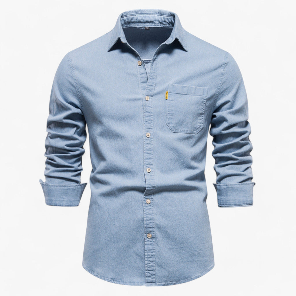 Chemise en Denim Axel pour Homme - Polyvalente pour Toutes les Occasions