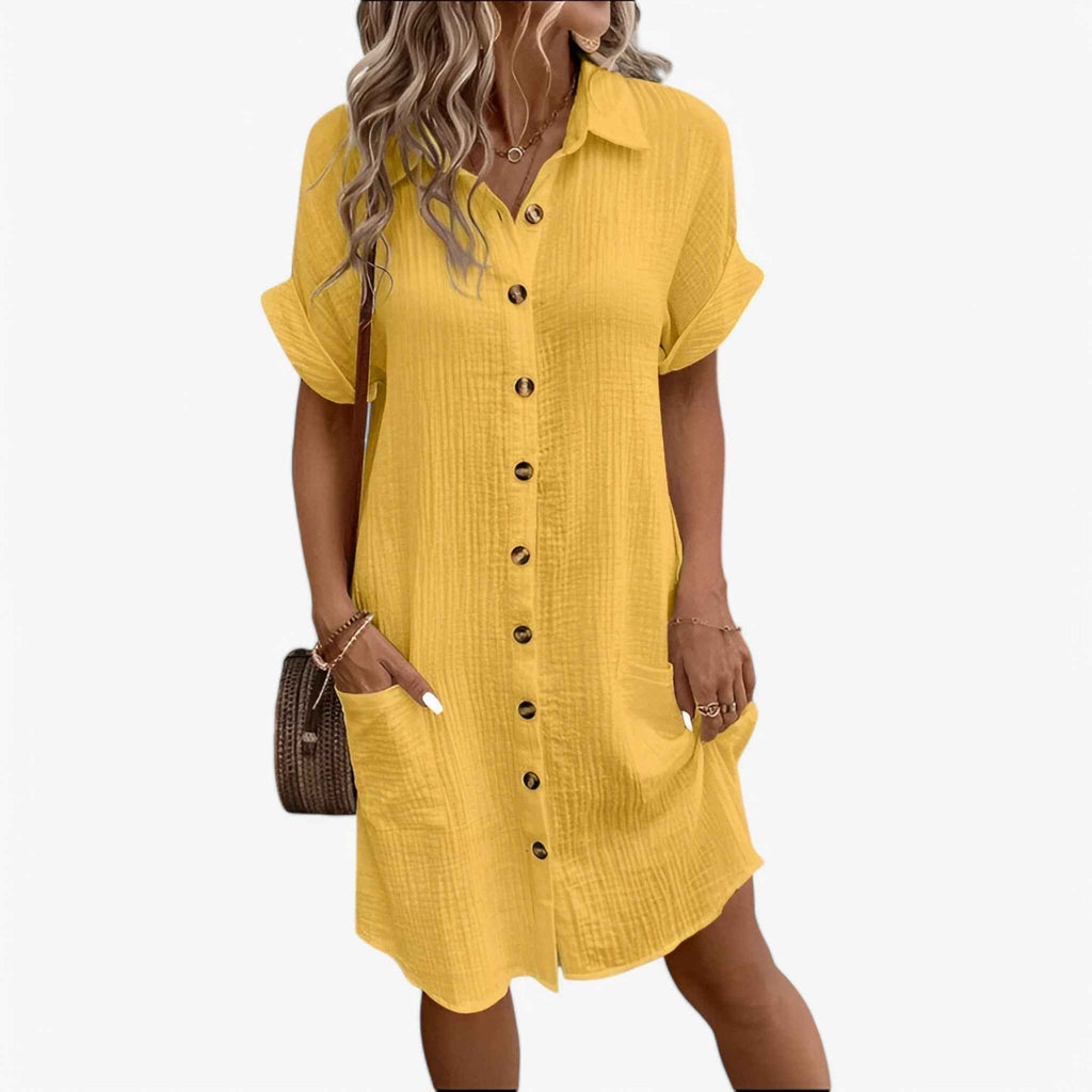 Olivia | Sommerkjole – Elegant Stofblanding, Perfekt til Enhver Anledn