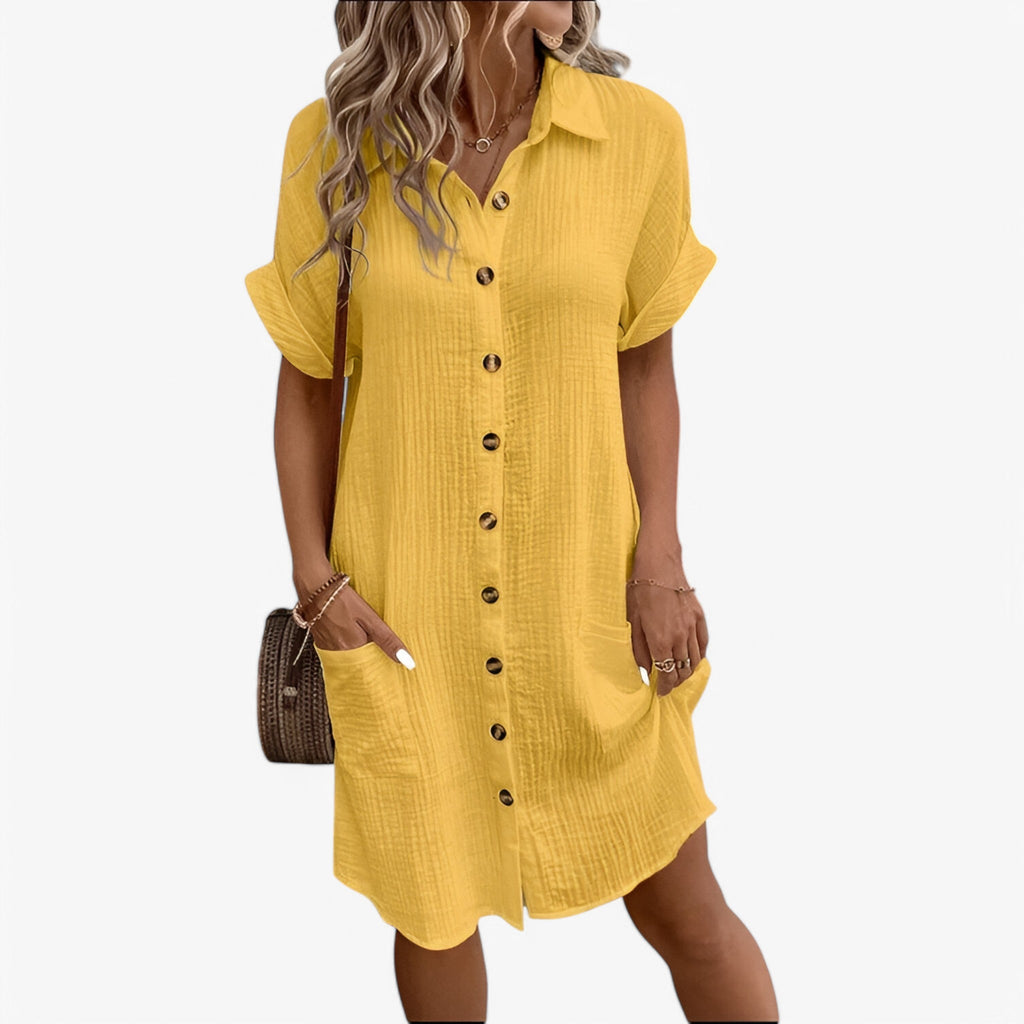 Robe d'Été Femme en Coton Léger - Idéale pour la Plage et les Loisirs