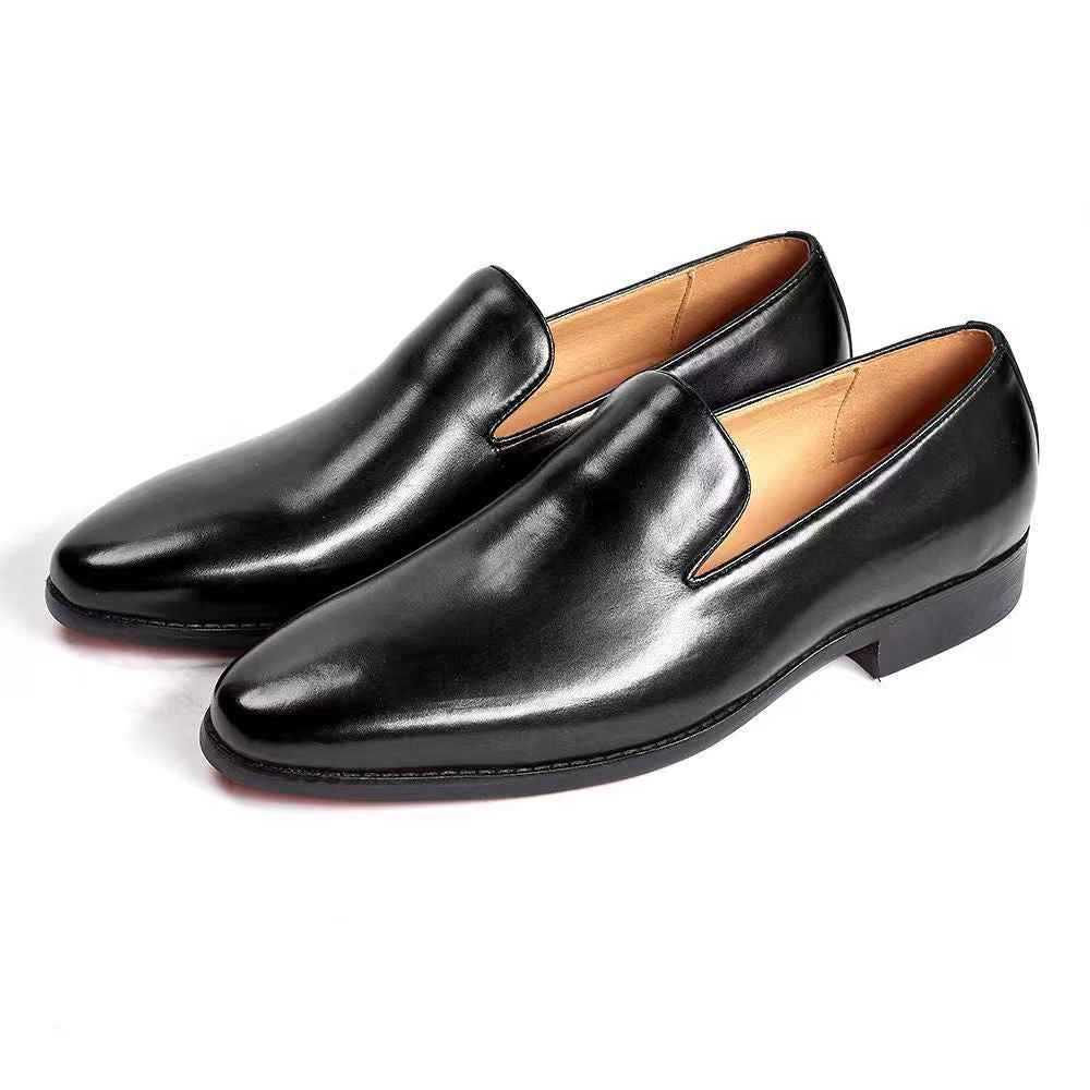 : Mocassin homme en cuir - Chaussure ville élégante et confortable dans Noir de Marche Lino