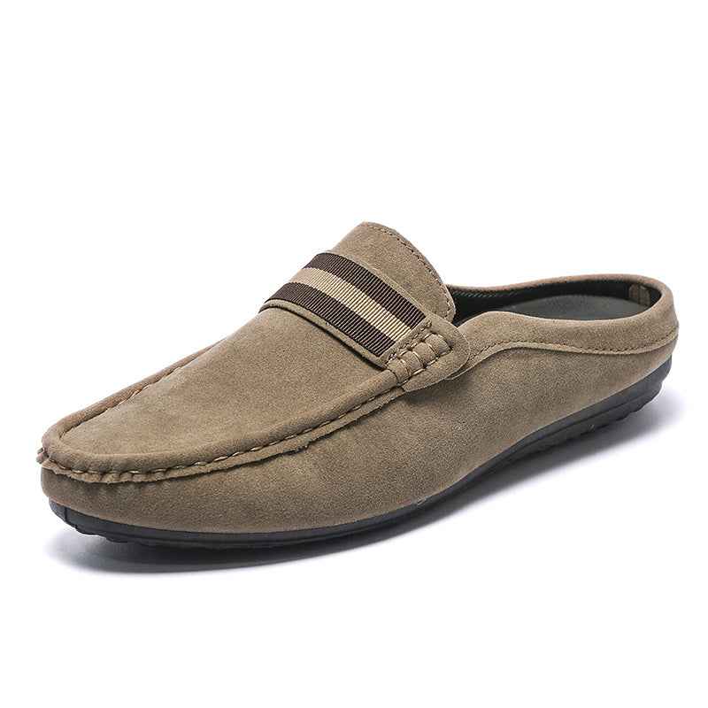 : Mocassin Homme Chic Décontracté - Confort et Légèreté Estivale dans Taupe de Marche Lino