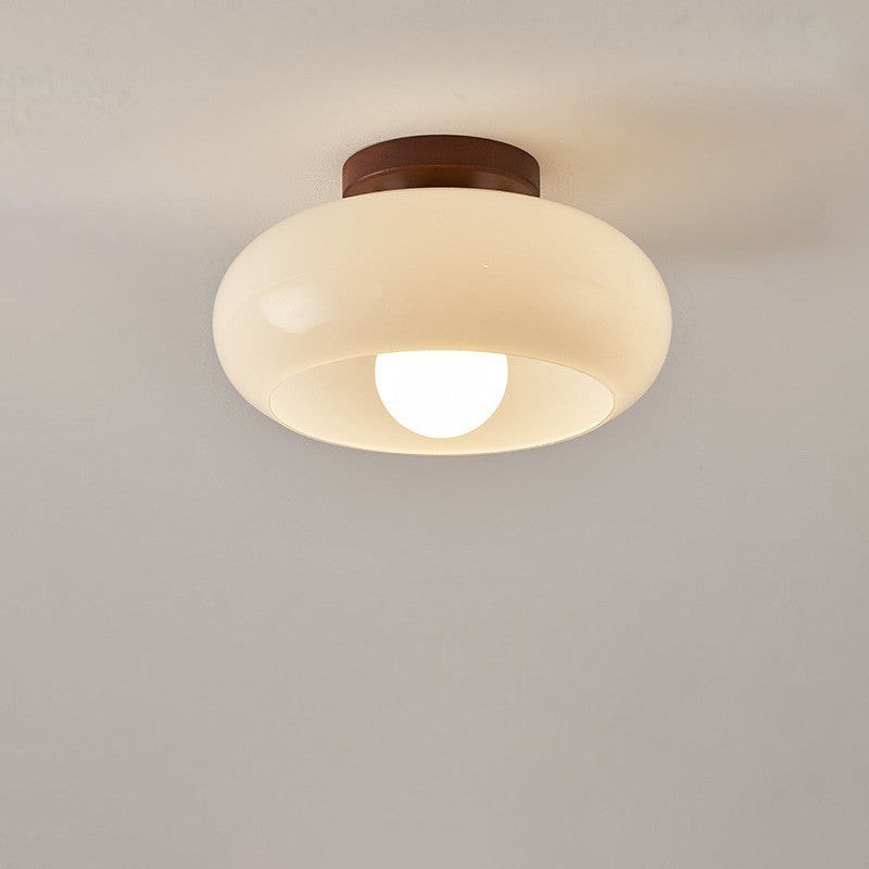 Lighting : Plafonnier Bauhaus Moderne – Dôme en Verre Sculptural dans de Marche Lino