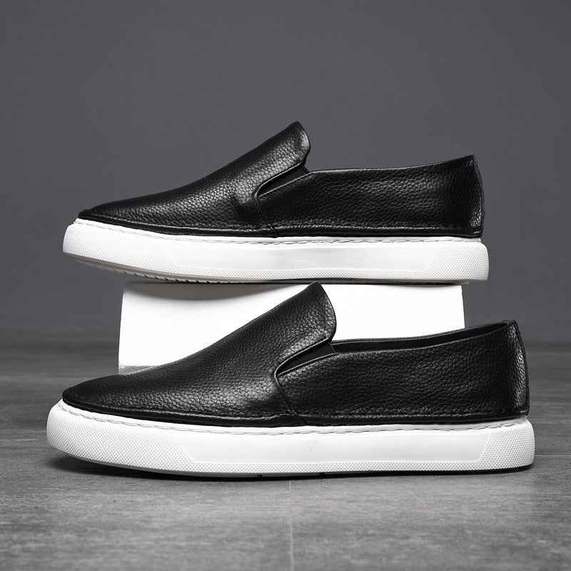 : Mocassin homme en cuir véritable - Confort et allure élégante dans de Marche Lino