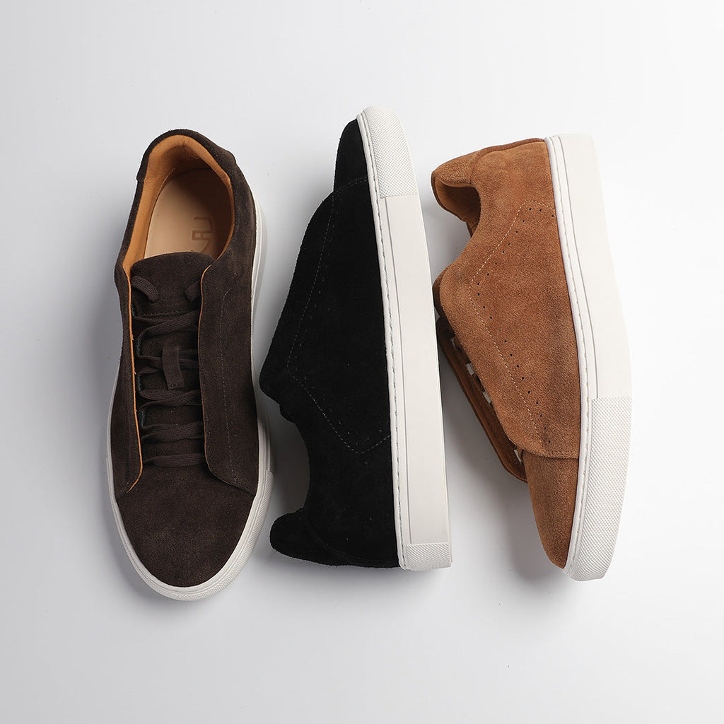 : Baskets homme en nubuck - Sneakers confortables et stylées dans de Marche Lino