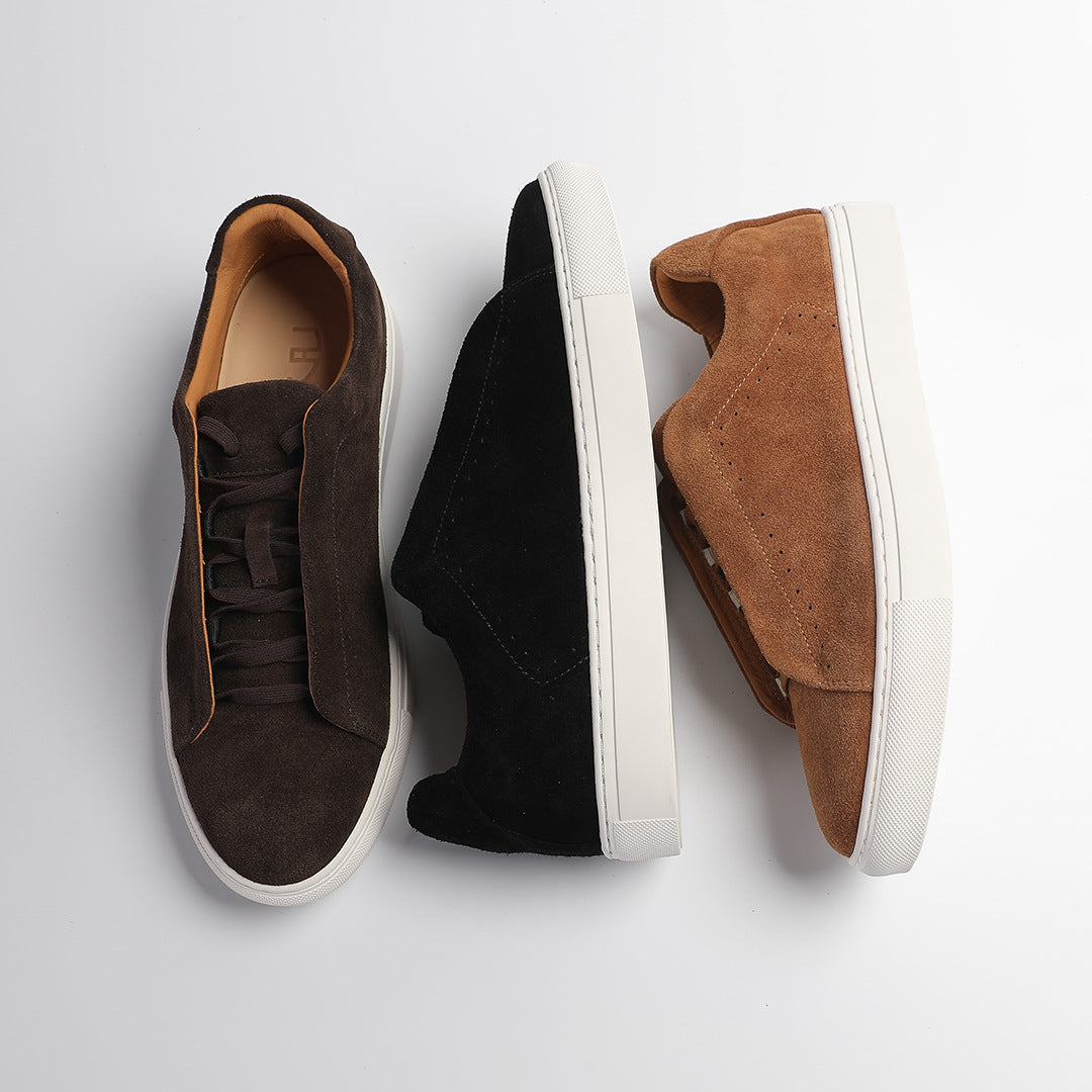 : Baskets homme en nubuck - Sneakers confortables et stylées dans de Marche Lino