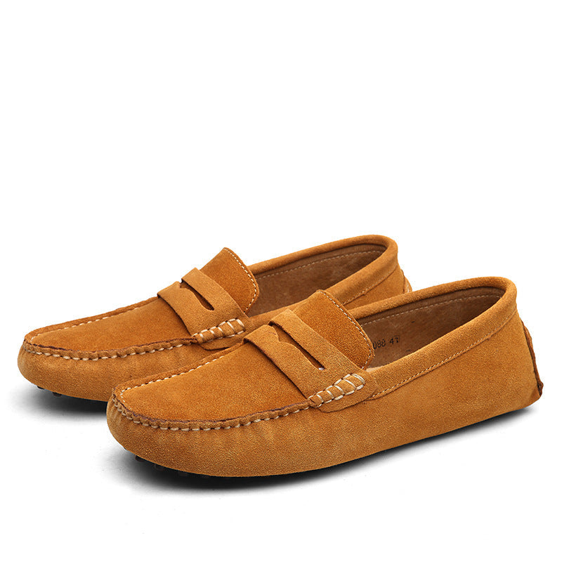 : Mocassin homme en nubuck - Élégance et confort moderne dans Marron de Marche Lino