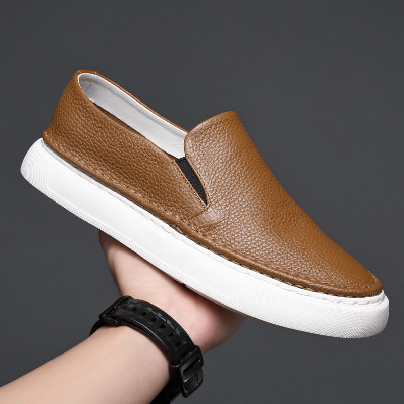: Mocassin homme en cuir véritable - Confort et allure élégante dans de Marche Lino