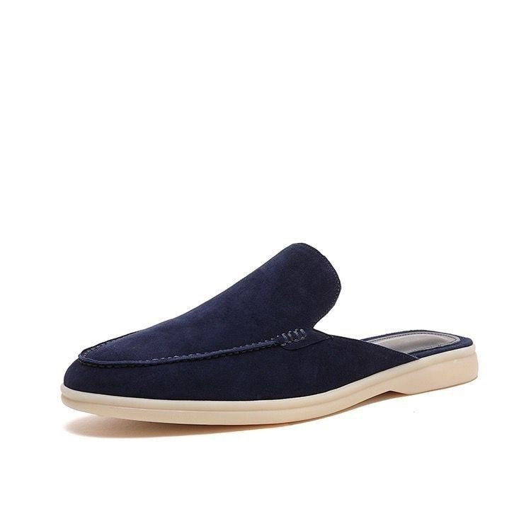 : Mocassin Homme Chic - Confort Polyvalent au Quotidien dans Bleu foncé de Marche Lino