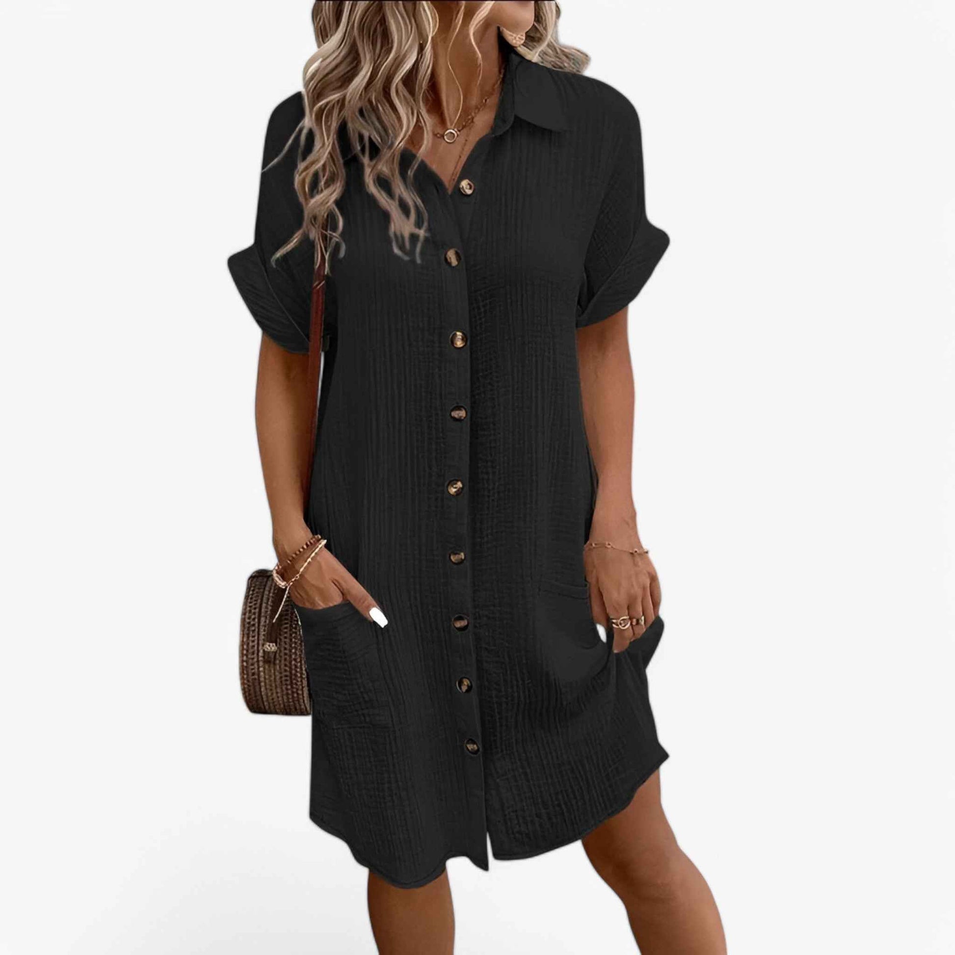 Olivia | Sommerkjole – Elegant Stofblanding, Perfekt til Enhver Anledn