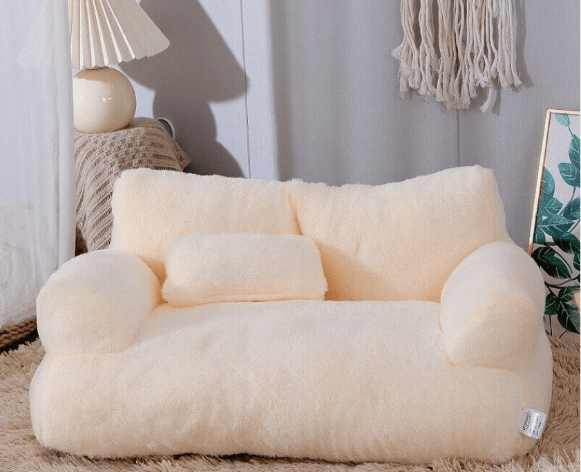 Housse de canapé apaisante pour animaux de compagnie Gris clair - Confort de canapé relaxant - Microfibre