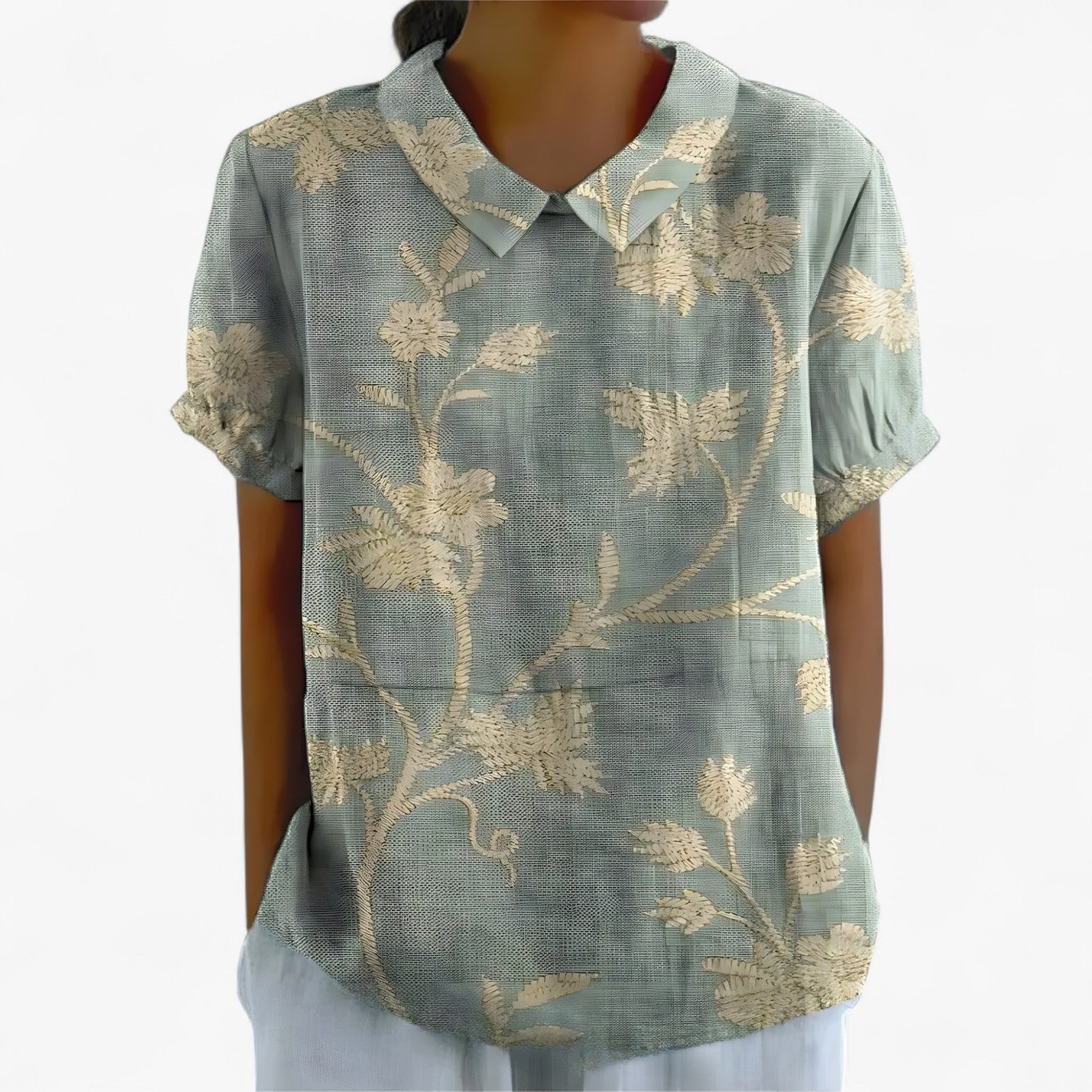 Chemise Florale Élégante pour Femme en Viscose - Motif Imprimé