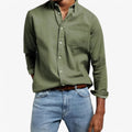 Chemise Cargo Homme Résistante en Coton avec Plusieurs Poches, Manches Longues