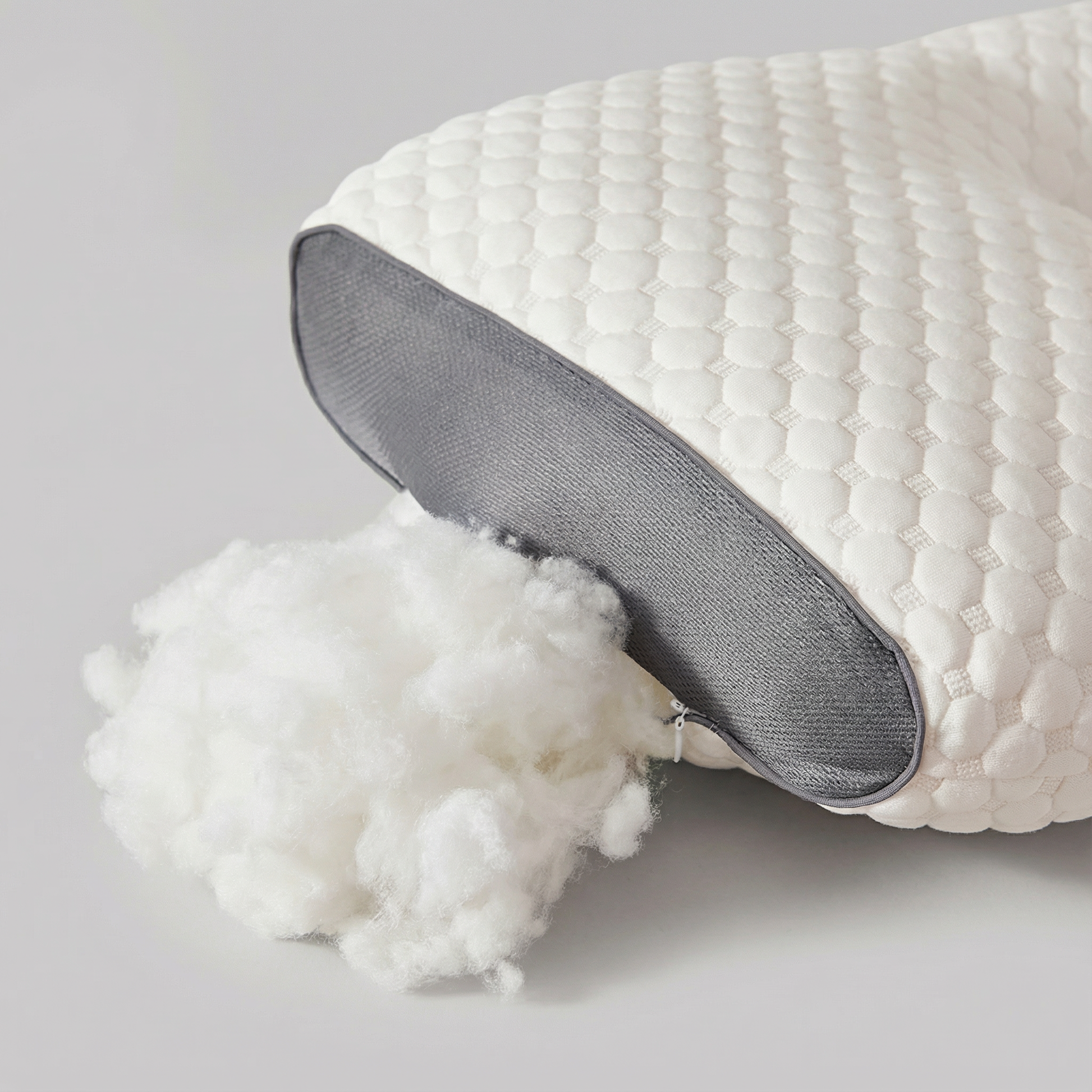 Oreiller Ergonomique Fibre de Soja Premium - Soutien Ferme Cervicales Anti-Douleur & Confort Optimal