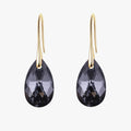 Boucles d'oreilles pendantes pour femme en cristal bleu saphir élégantes