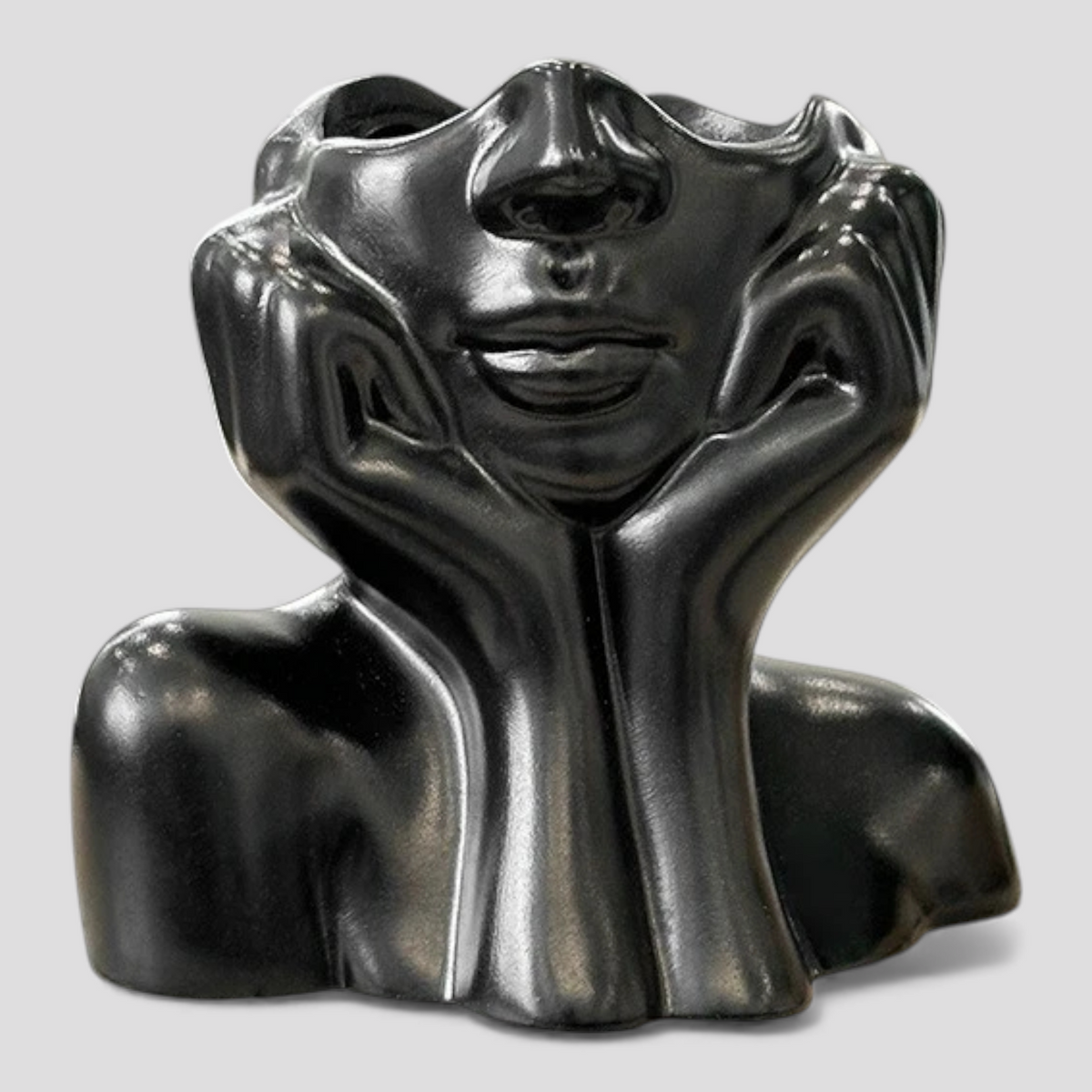 Rangement et organisateurs de beauté : Organisateur de Cosmétiques - Sculpture Abstraite en Résine (Noir/Doré) dans Noir opp de Marche Lino