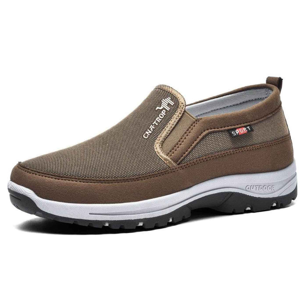 AS - Mens - Shoes : Chaussures Homme Orthopédiques | Confort Premium & Amorti Supérieur dans Khaki de Lozendafashion