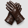 Gants en Cuir pour Hommes avec Doublure en Cachemire et Fonction Ecran Tactile