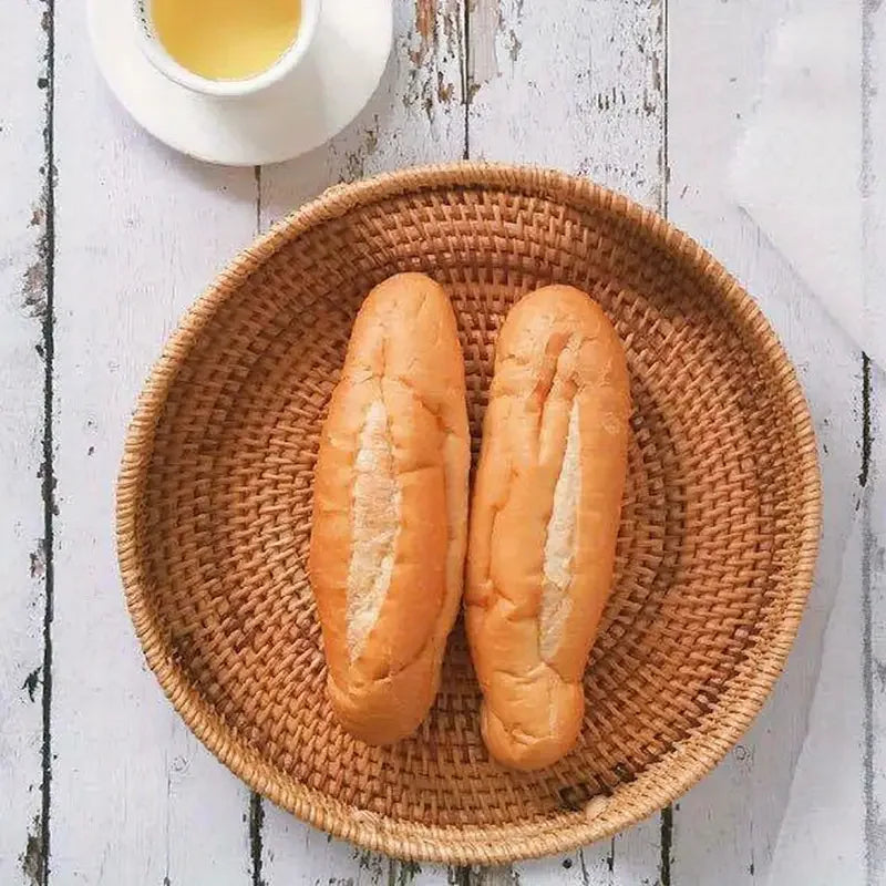 Panier, Bacs et Conteneurs : Panier de rangement en osier tressé à la main avec doublure en lin pour maison dans de Marche Lino