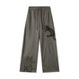 Pantalon Femme Tartan Taille Haute Décontracté