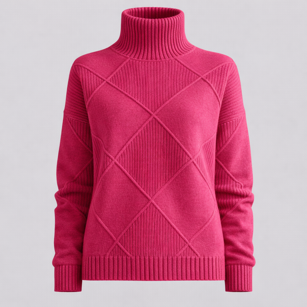 Pulls pour femmes : Pull Femme Col Roulé Confortable Garde-Robe Féminine dans de Marche Lino