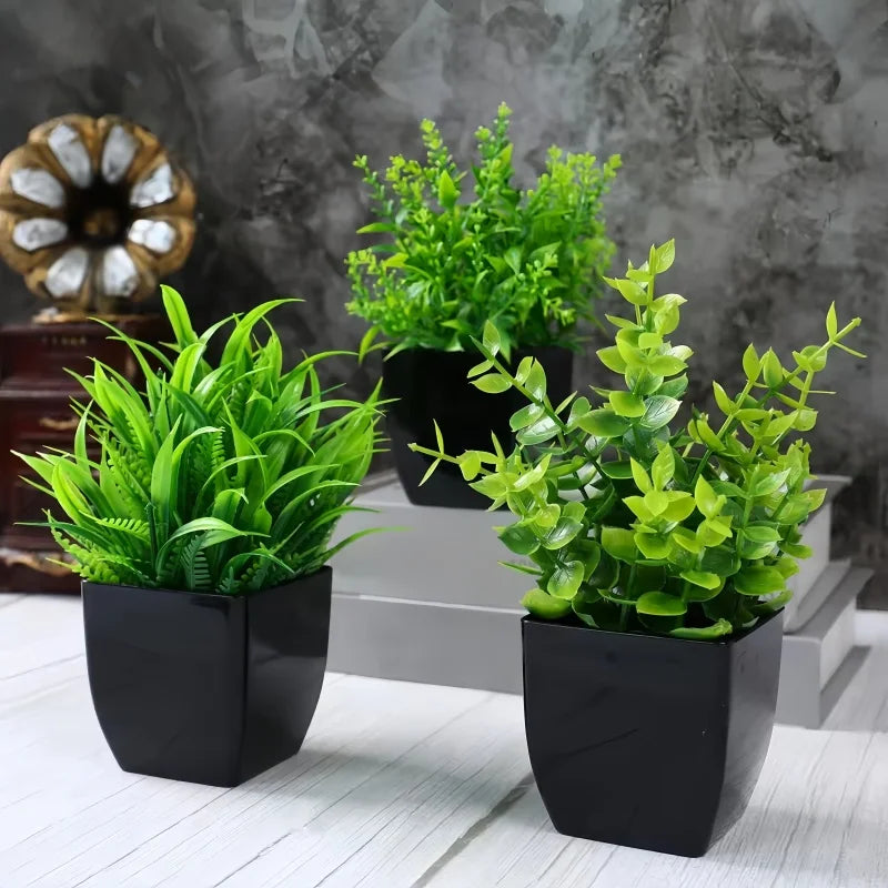 Plantes artificielles : Plante Artificielle Décorative en Pot Ambiance Naturelle dans de Marche Lino