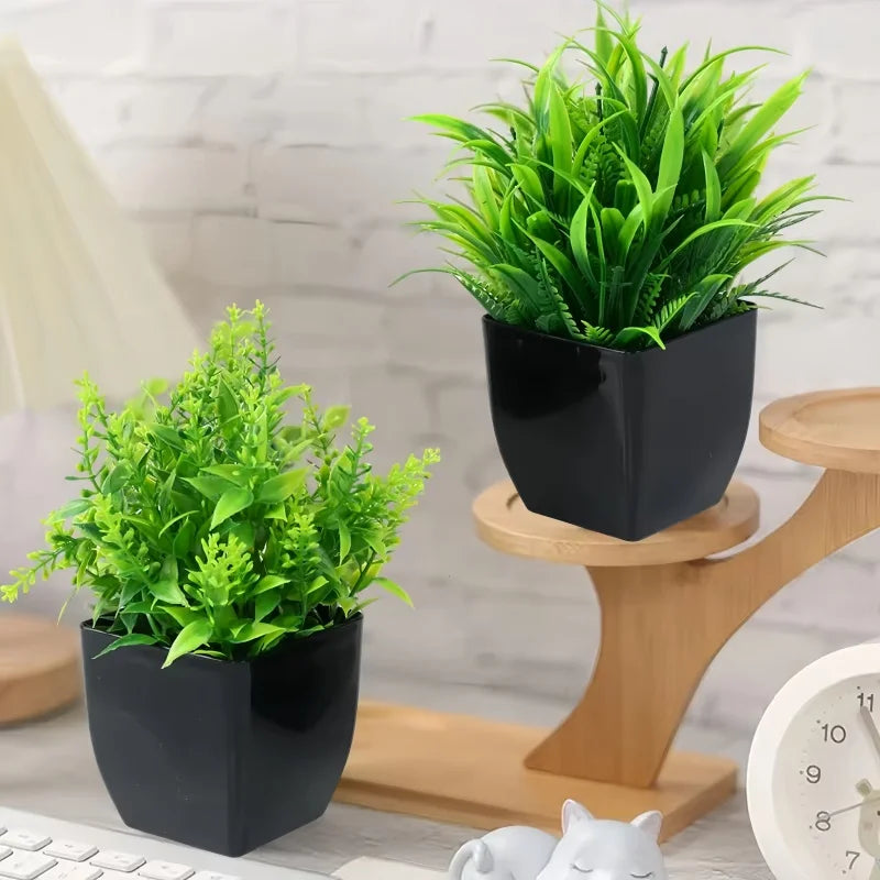 Plantes artificielles : Plante Artificielle Décorative en Pot Ambiance Naturelle dans de Marche Lino