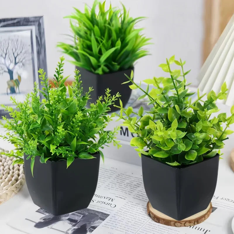 Plantes artificielles : Plante Artificielle Décorative en Pot Ambiance Naturelle dans de Marche Lino