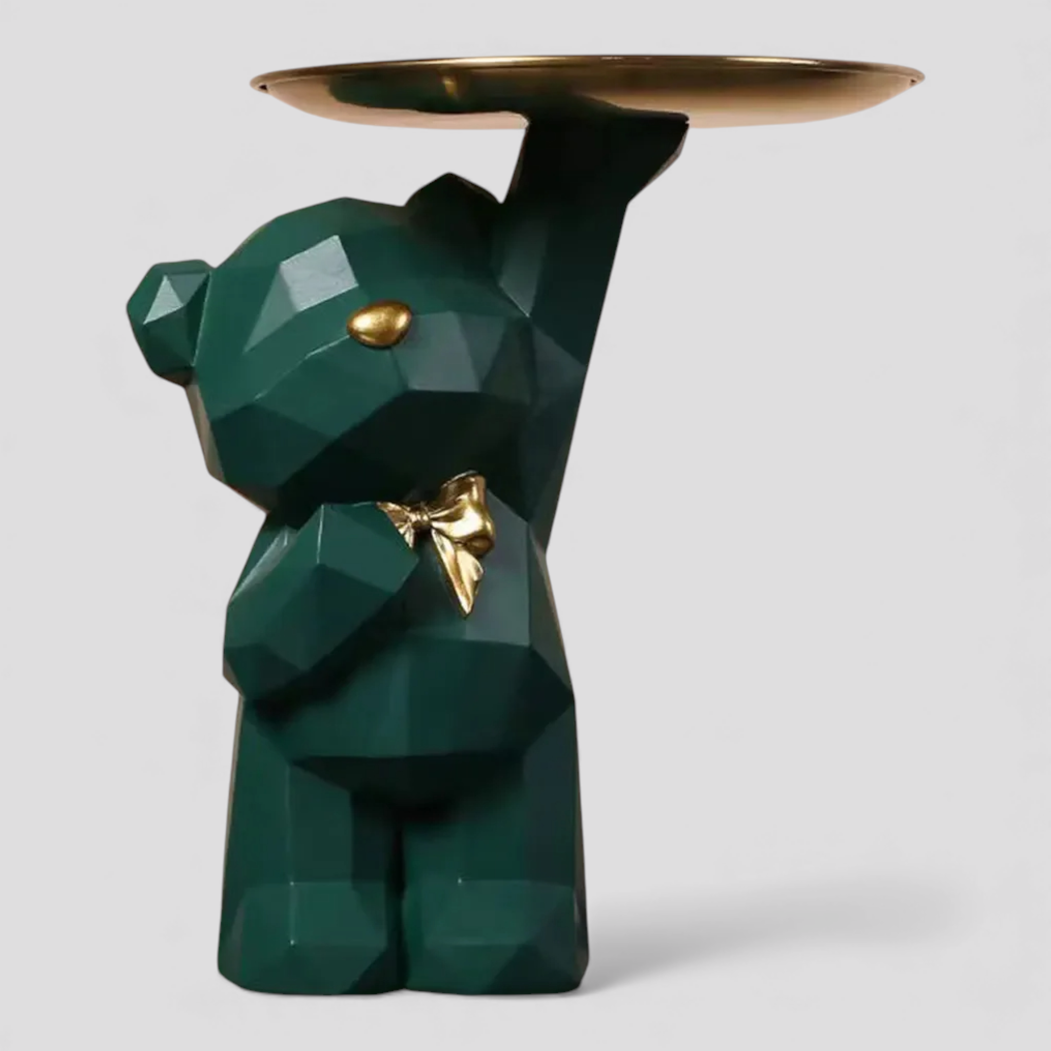 Plateaux décoratifs : Plateau de Rangement Plateaux décoratifs Artisanat D'Entrée dans Vert Foncé-a de Marche Lino