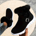 Bottes D'hiver en Peluche pour Femmes Denim en Denim Femme