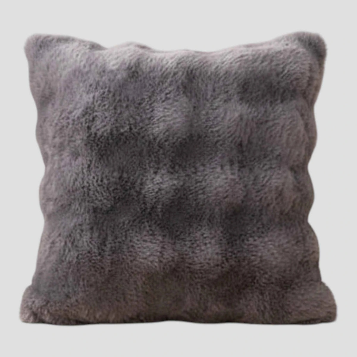 Housses de coussin décoratives : Housse de Coussin en Velours à Motif Bulle Uni dans gris foncé 43x43cm de Marche Lino