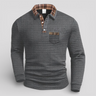 men's polo shirt : Polo Homme Coton Décontracté pour l'Été - Respirant & Confortable dans Gris de Marche Lino