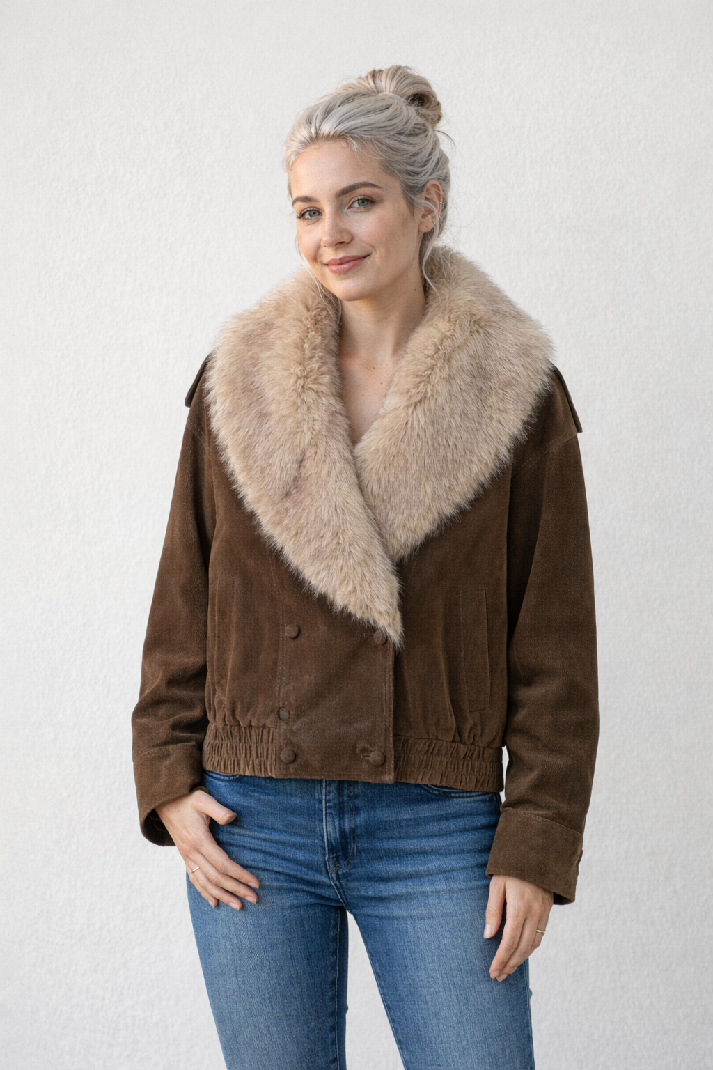 Veste Femme Hiver en Fausse Fourrure Fashion Hiver