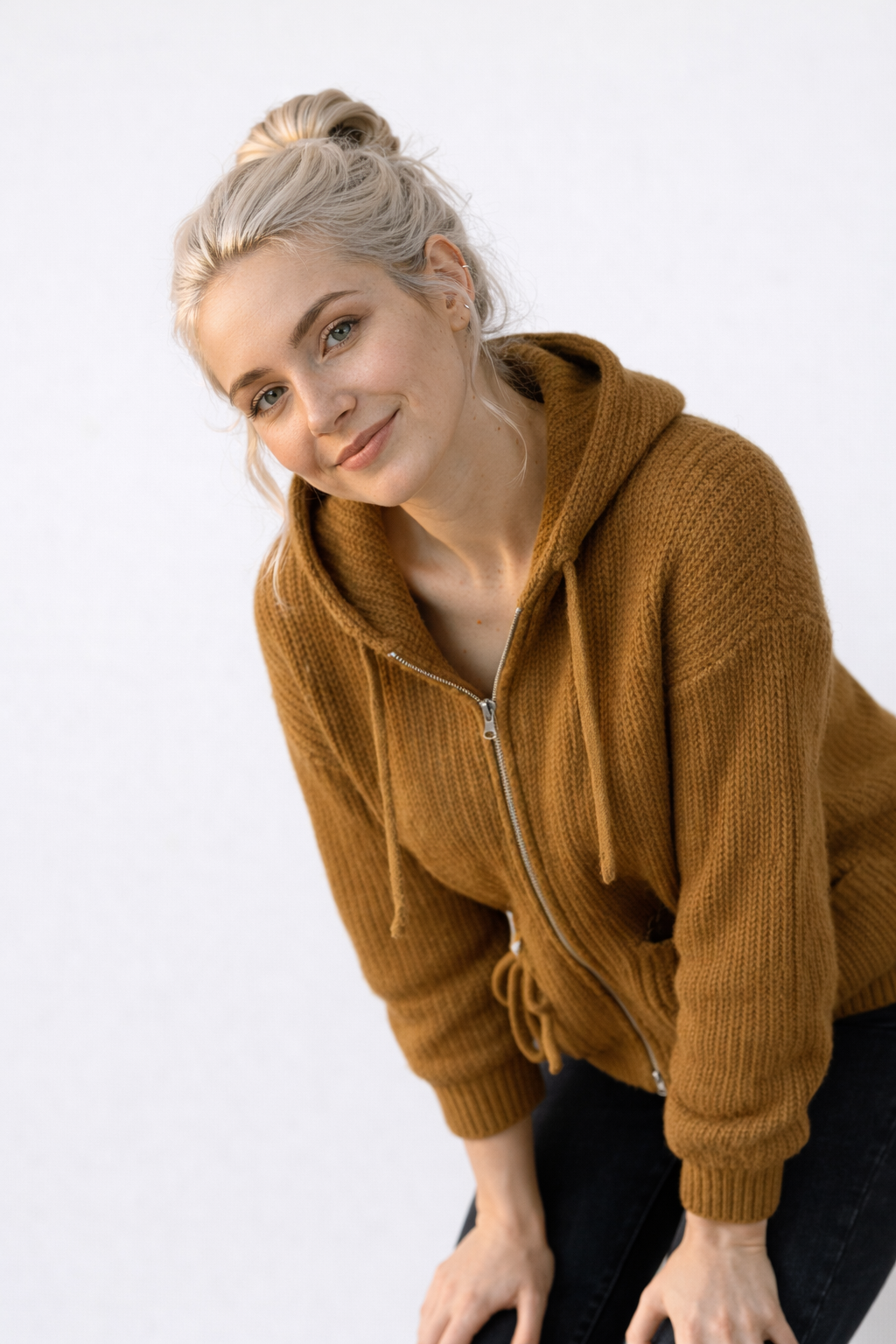Bequemer Vintage Damen-Kapuzenpullover