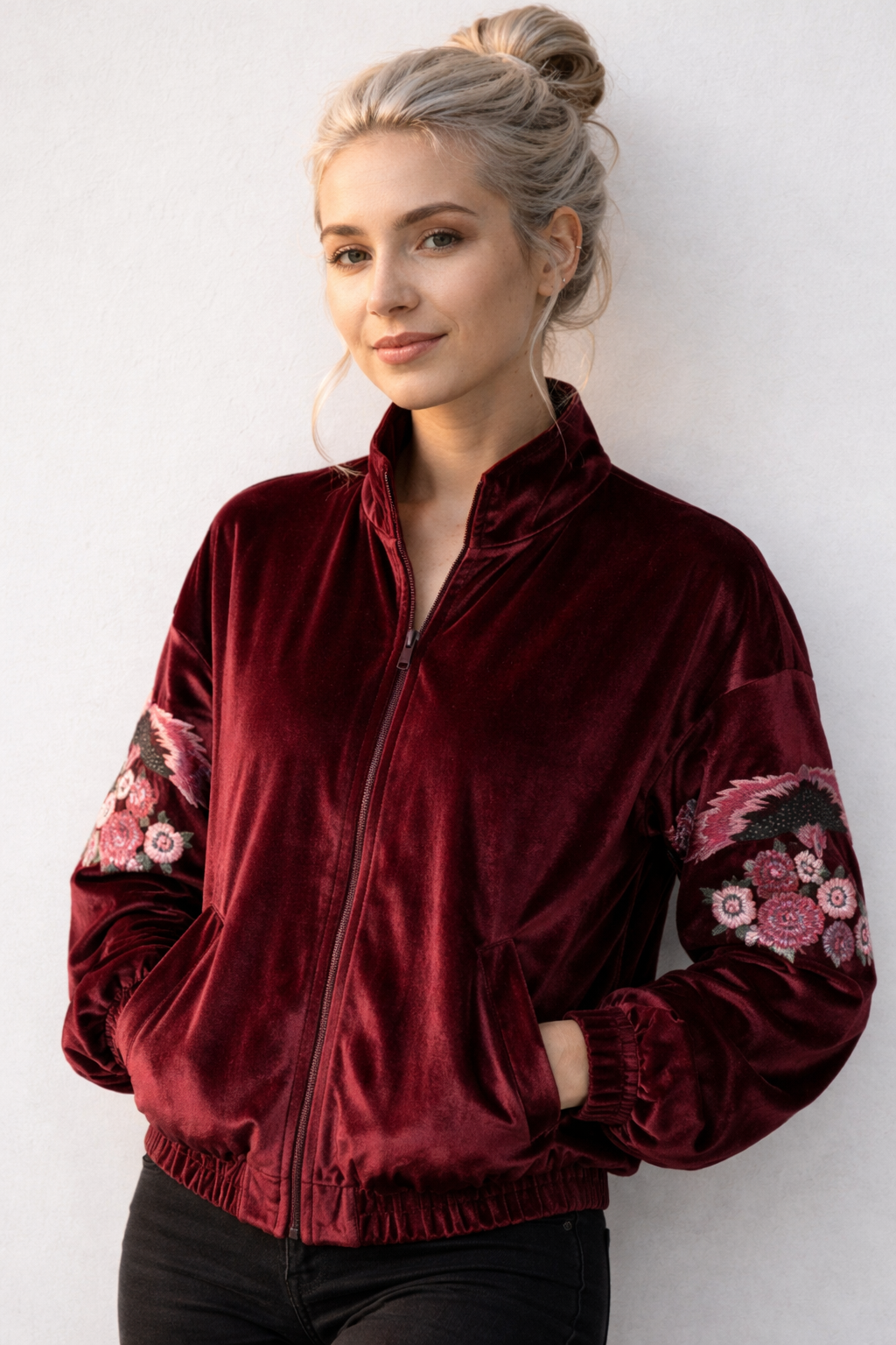 Veste Femme Minimaliste Hiver Col Montant Confortable