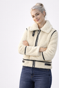Veste Femme Hiver Velours Ajustée Chaud Et Confortable