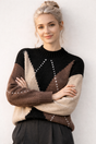 Pull Femme Ample à Manches Longues Acrylique