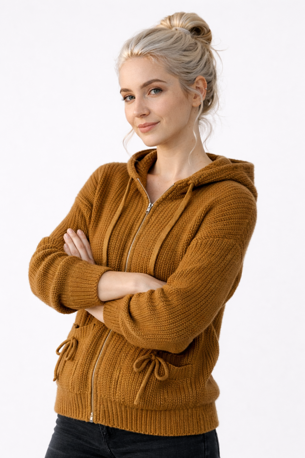 Bequemer Vintage Damen-Kapuzenpullover