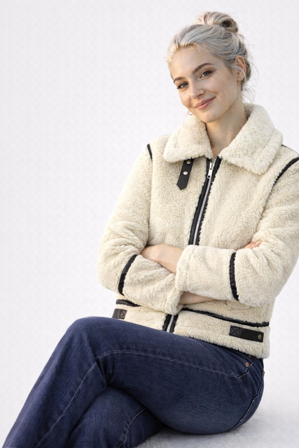 Veste Femme Hiver Velours Ajustée Chaud Et Confortable