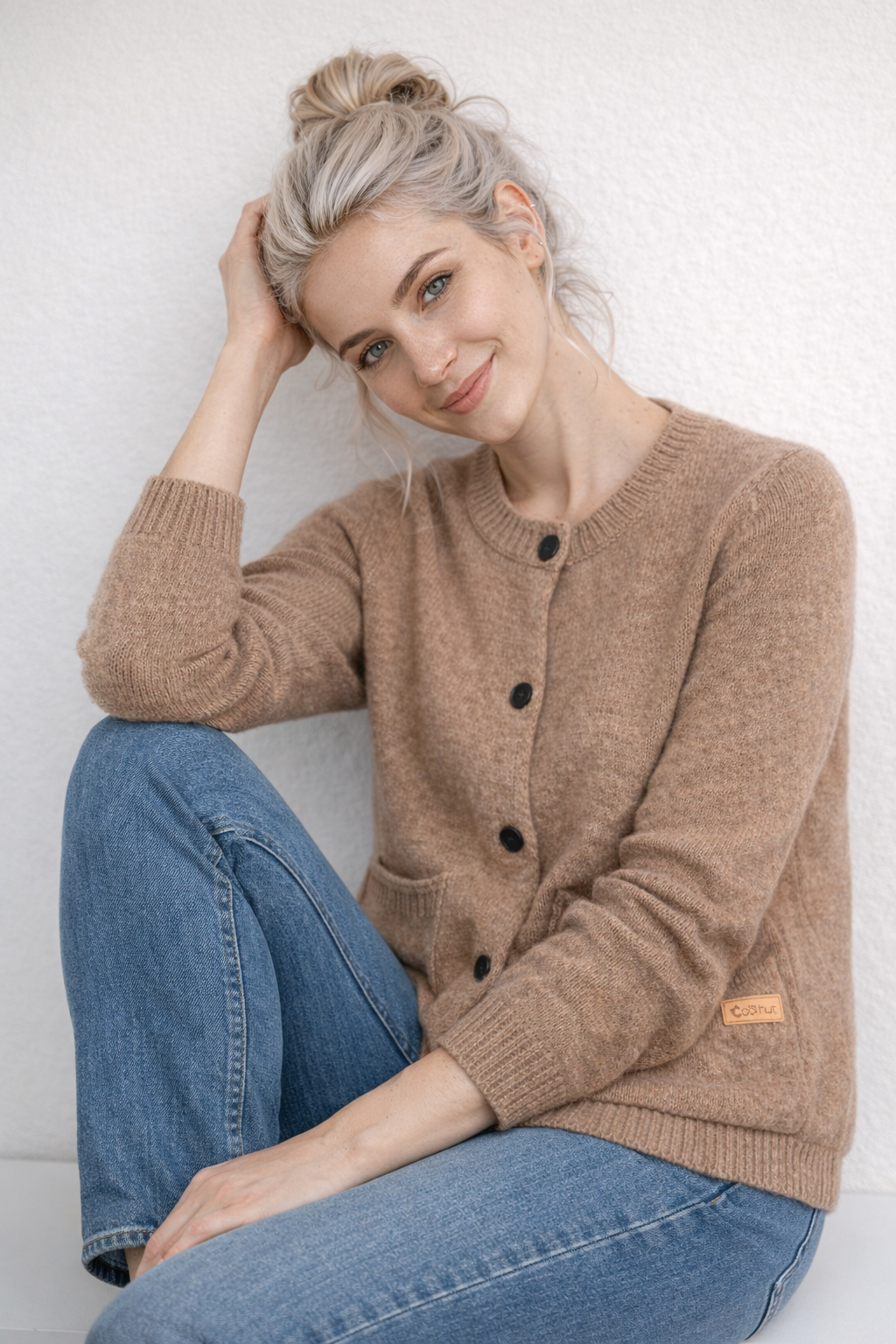 Cardigan Femme Vintage Long Manches