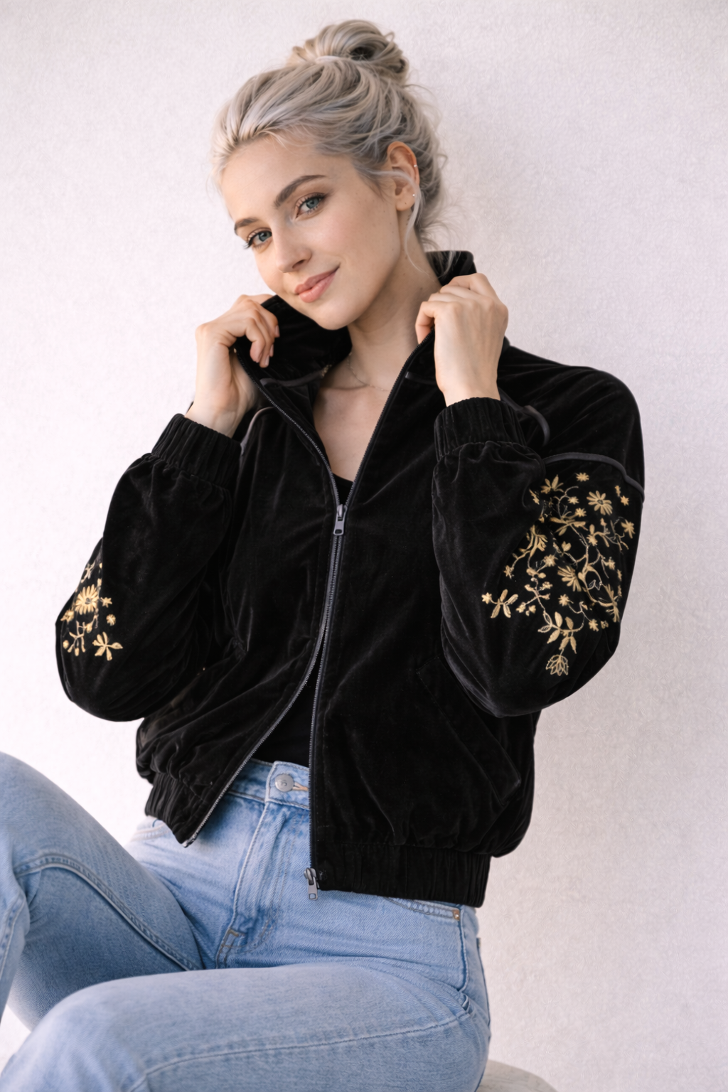 Veste Femme Décontractée Hiver Col Montant