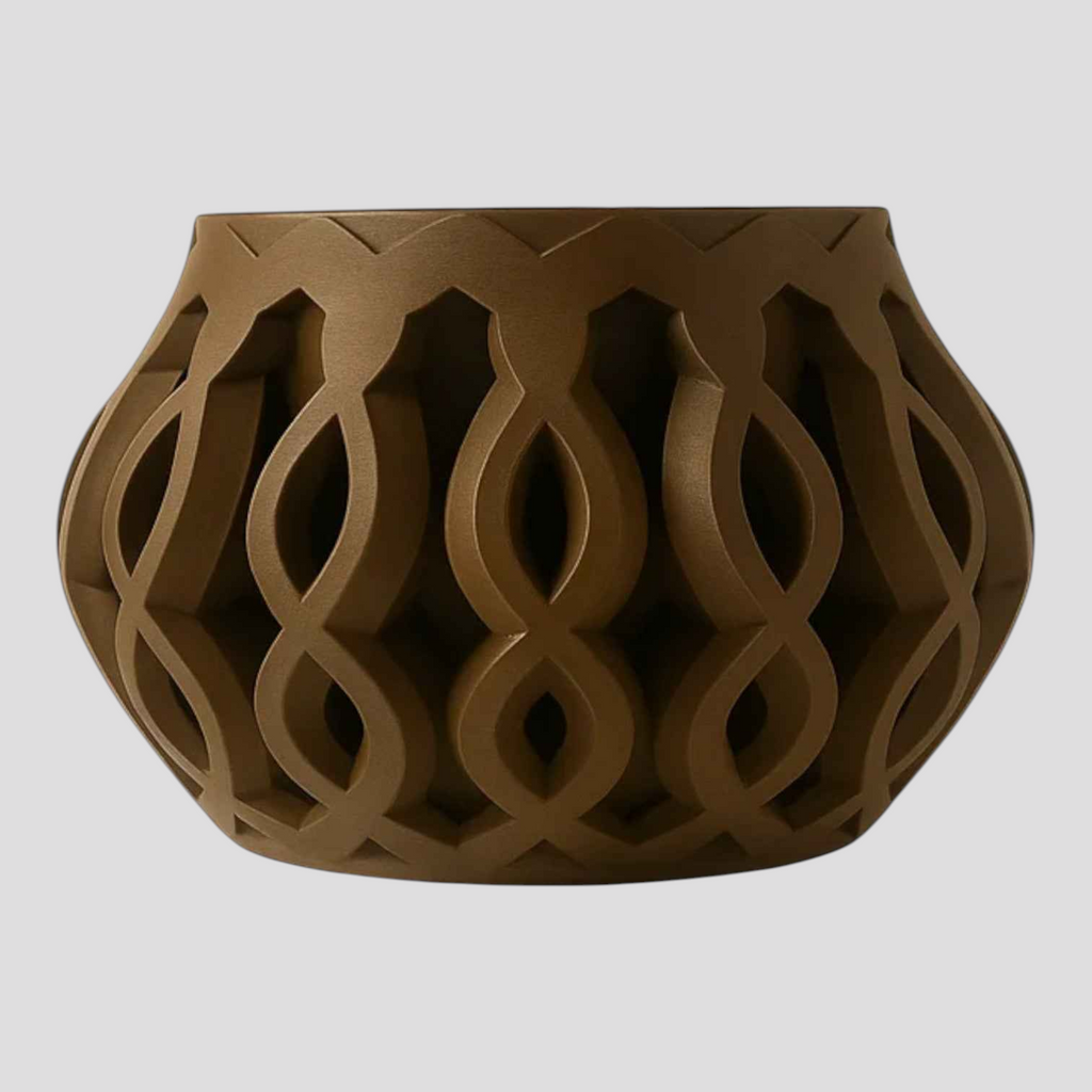Pot de Fleur en PLA Écologique au Design Moderne Lin