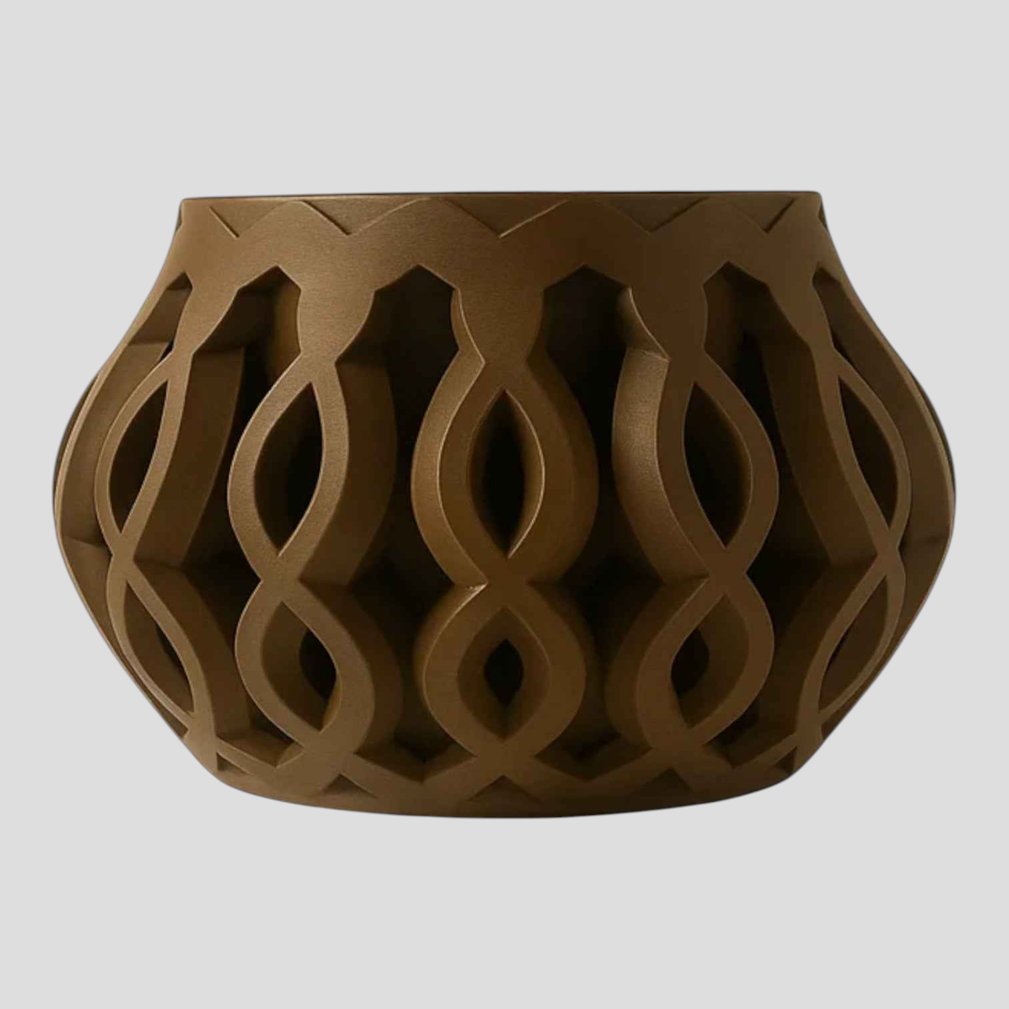 Pots de fleurs : Pot de Fleur en PLA Écologique au Design Moderne Lin dans Marron de Marche Lino