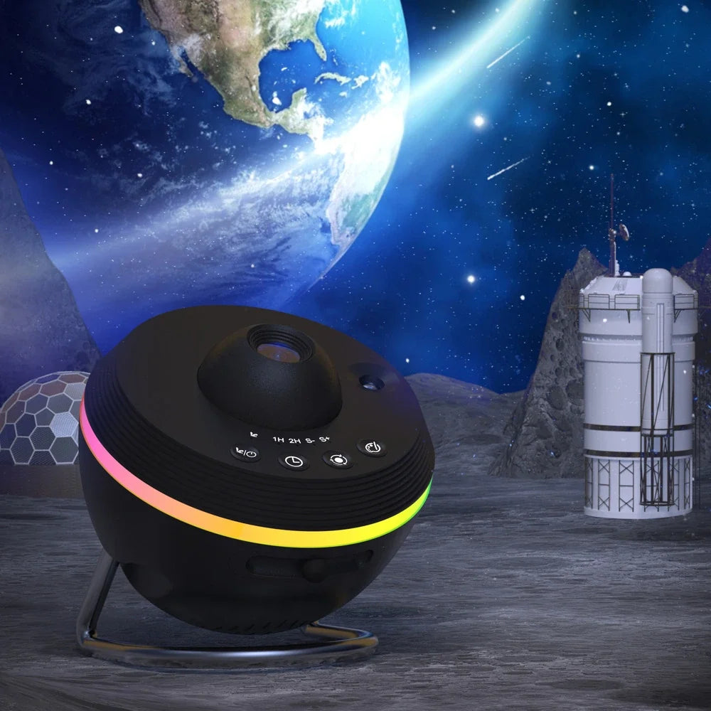Home Decor : Lampe de Projection Spatiale – Projecteur Galaxie pour Ambiance dans de Marche Lino
