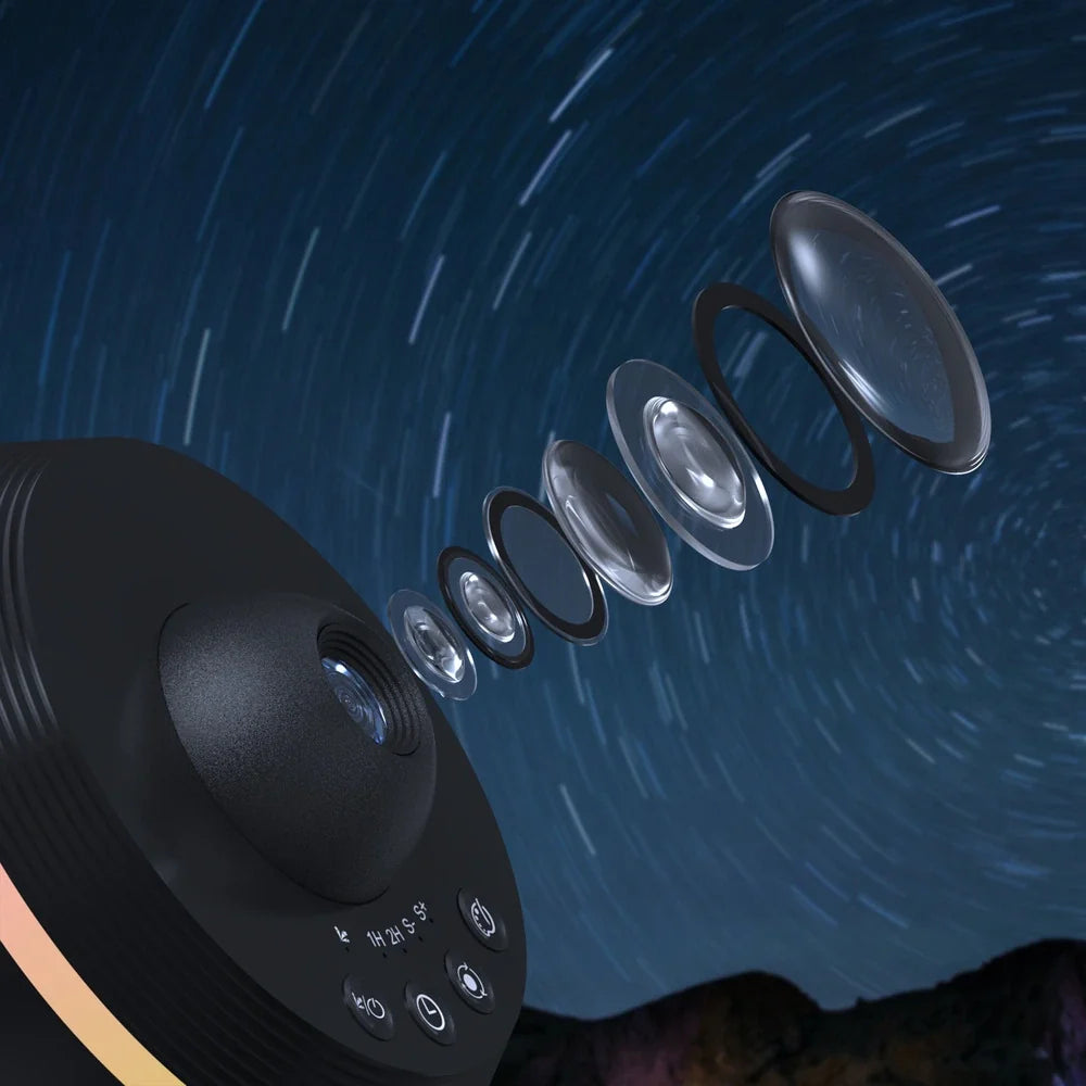 Home Decor : Lampe de Projection Spatiale – Projecteur Galaxie pour Ambiance dans de Marche Lino