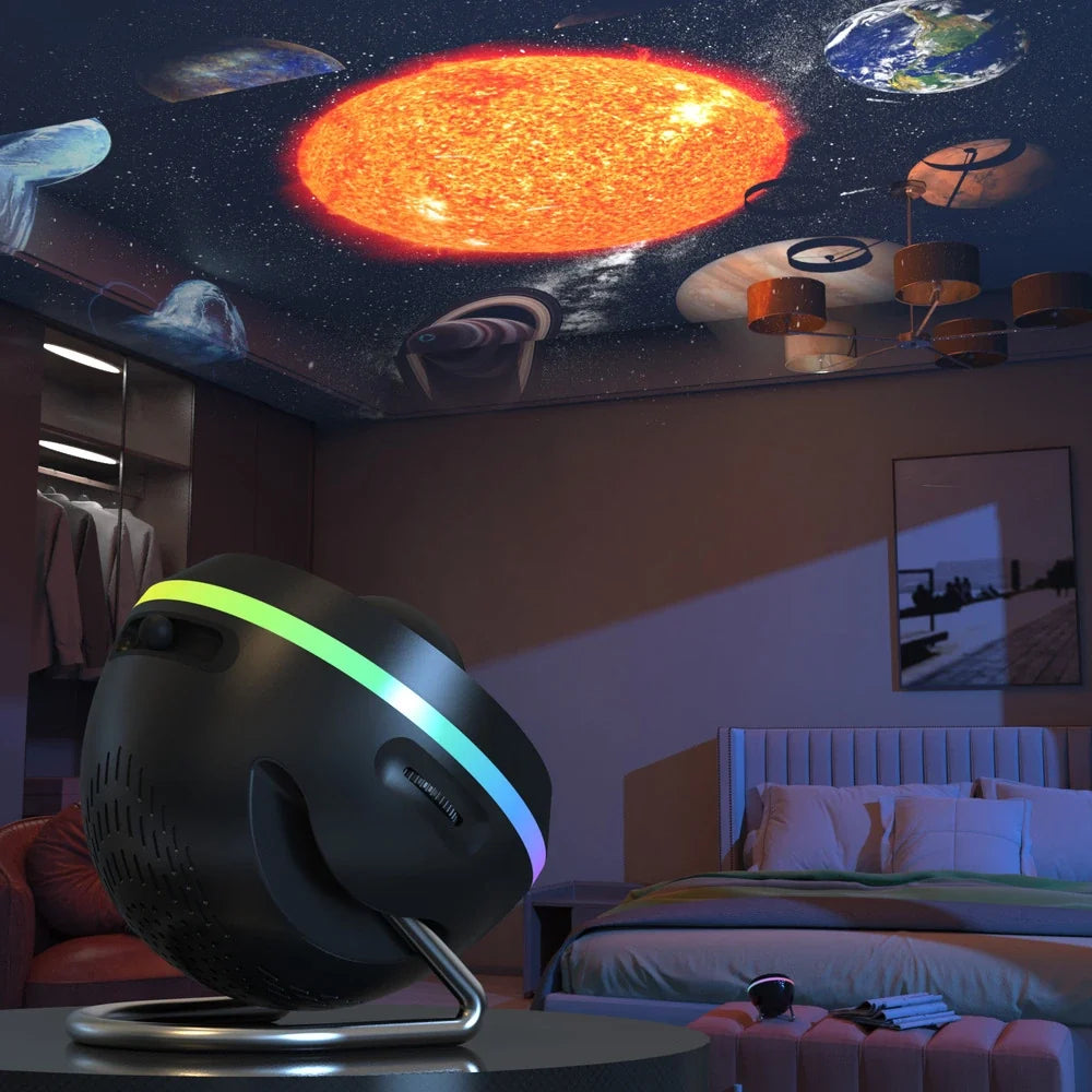 Home Decor : Lampe de Projection Spatiale – Projecteur Galaxie pour Ambiance dans de Marche Lino